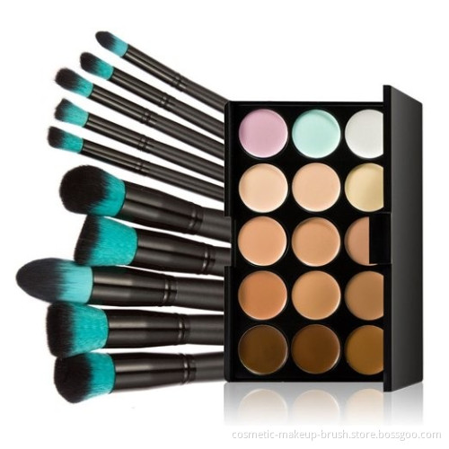 Soft Blue synthetic makeup brushes makeup tool
